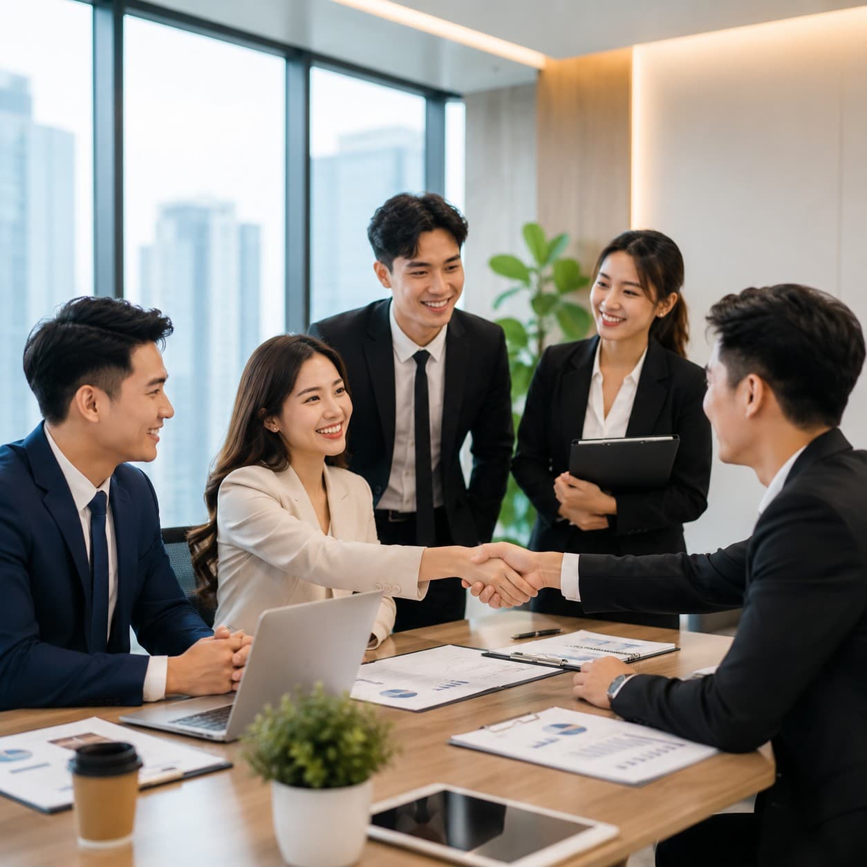 Đội ngũ Nhân Tâm HR chốt deal cùng ứng viên
